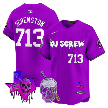 Men's Astros DJ Screw Vapor Premier Limited Jersey - All Stitched