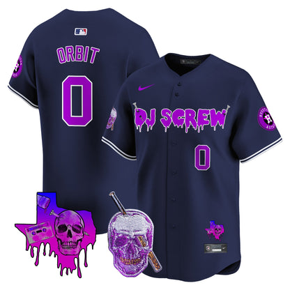 Men's Astros DJ Screw Vapor Premier Limited Jersey - All Stitched