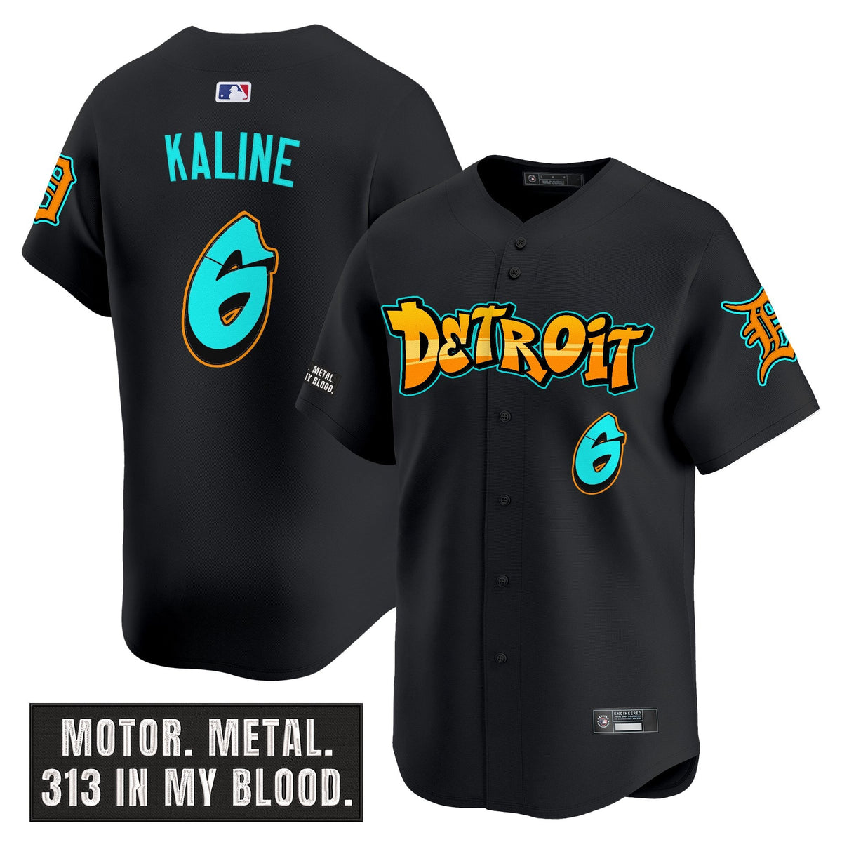 Men's Detroit Tigers 'Graffiti Motor City Edition' Vapor Premier Limited Jersey - All Stitched