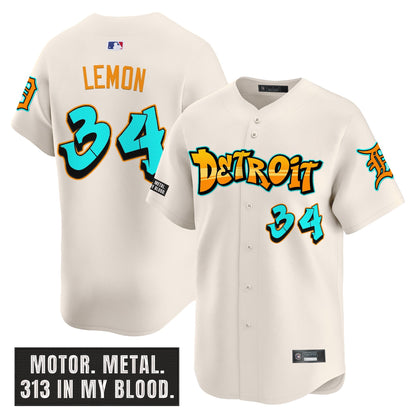 Men's Detroit Tigers 'Graffiti Motor City Edition' Vapor Premier Limited Jersey - All Stitched