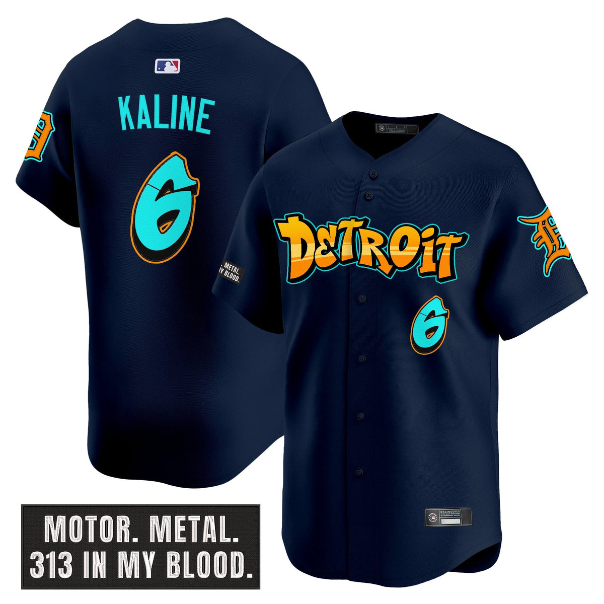 Men's Detroit Tigers 'Graffiti Motor City Edition' Vapor Premier Limited Jersey - All Stitched