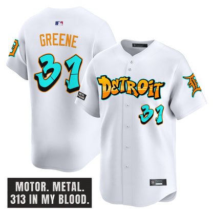 Men's Detroit Tigers 'Graffiti Motor City Edition' Vapor Premier Limited Jersey - All Stitched