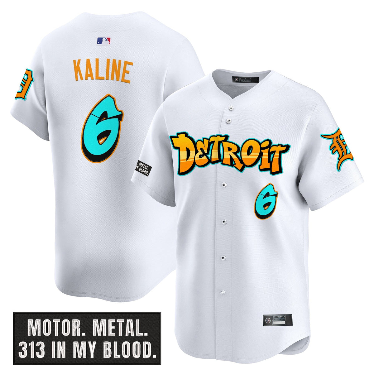 Men's Detroit Tigers 'Graffiti Motor City Edition' Vapor Premier Limited Jersey - All Stitched