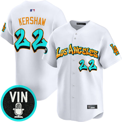 Men's Los Angeles Dodgers 'Graffiti Street Style Edition' Vapor Premier Limited Jersey - All Stitched
