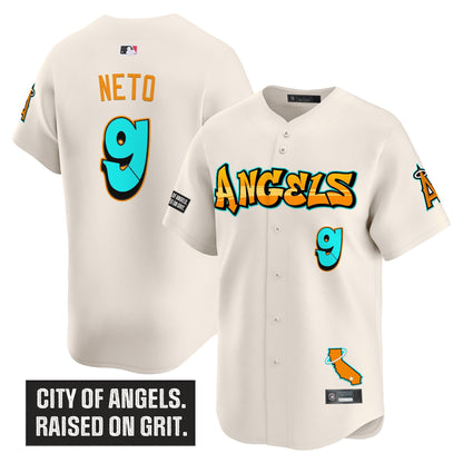 Men's Los Angeles Angels 'Graffiti Halo Drop Edition' Vapor Premier Limited Jersey - All Stitched