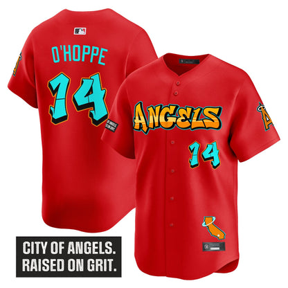 Men's Los Angeles Angels 'Graffiti Halo Drop Edition' Vapor Premier Limited Jersey - All Stitched