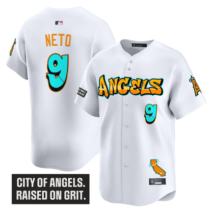 Men's Los Angeles Angels 'Graffiti Halo Drop Edition' Vapor Premier Limited Jersey - All Stitched