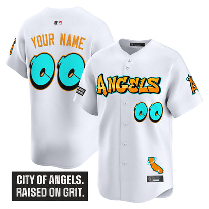 Los Angeles Angels 'Graffiti Halo Drop Edition' Vapor Premier Limited Custom Jersey - All Stitched