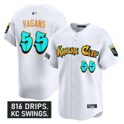 Men's Kansas City Royals 'Graffiti Crown Drop Edition' Vapor Premier Limited Jersey - All Stitched