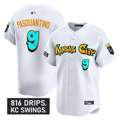 Men's Kansas City Royals 'Graffiti Crown Drop Edition' Vapor Premier Limited Jersey - All Stitched