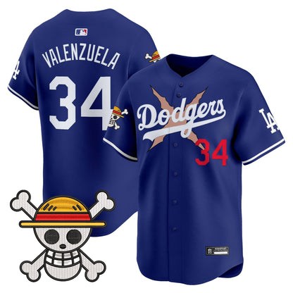 Men's Los Angeles Dodgers x One Piece Vapor Premier Limited Jersey - Stitched