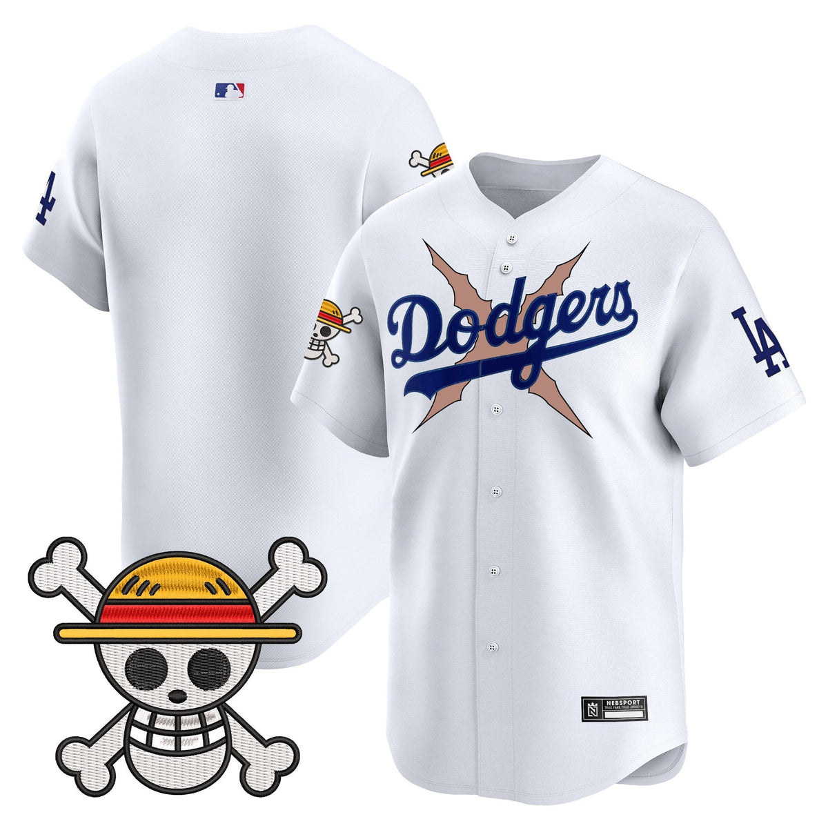 Men's Los Angeles Dodgers x One Piece Vapor Premier Limited Jersey - Stitched