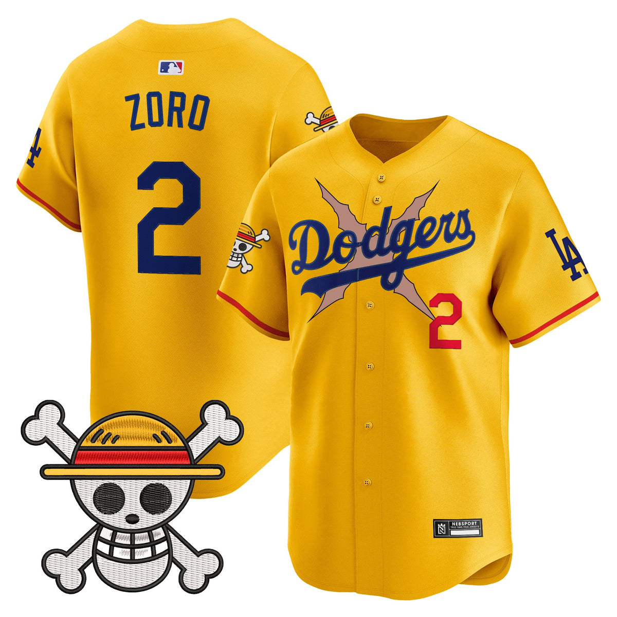 Men's Los Angeles Dodgers x One Piece Vapor Premier Limited Jersey - Stitched
