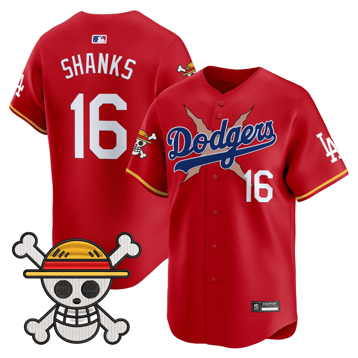Men's Los Angeles Dodgers x One Piece Vapor Premier Limited Jersey - Stitched