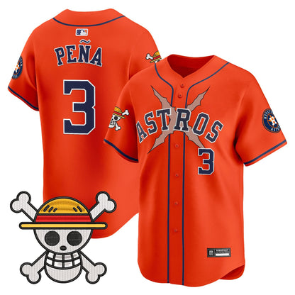 Men's Houston Astros x One Piece 2025 Vapor Premier Limited Jersey - All Stitched