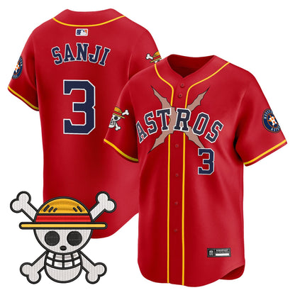 Men's Houston Astros x One Piece 2025 Vapor Premier Limited Jersey - All Stitched