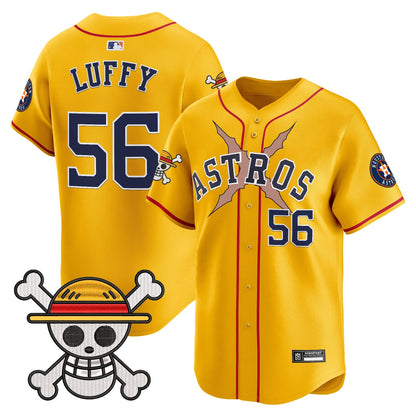 Men's Houston Astros x One Piece 2025 Vapor Premier Limited Jersey - All Stitched