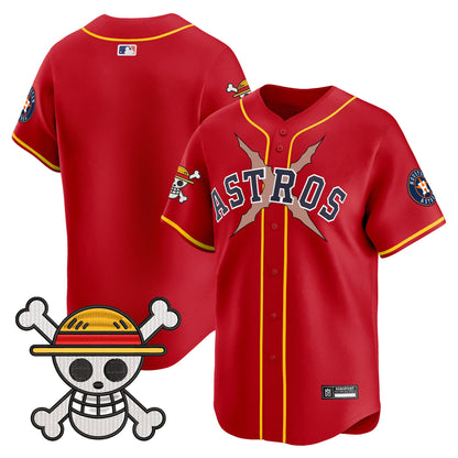Men's Houston Astros x One Piece 2025 Vapor Premier Limited Jersey - All Stitched