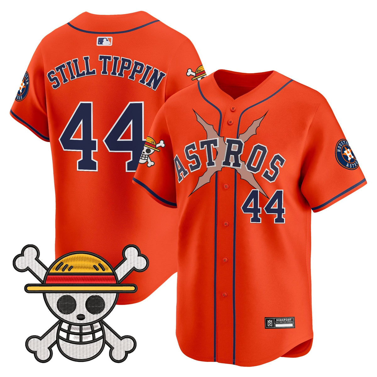 Men's Houston Astros x One Piece 2025 Vapor Premier Limited Jersey - All Stitched