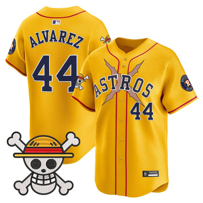 Men's Houston Astros x One Piece 2025 Vapor Premier Limited Jersey - All Stitched