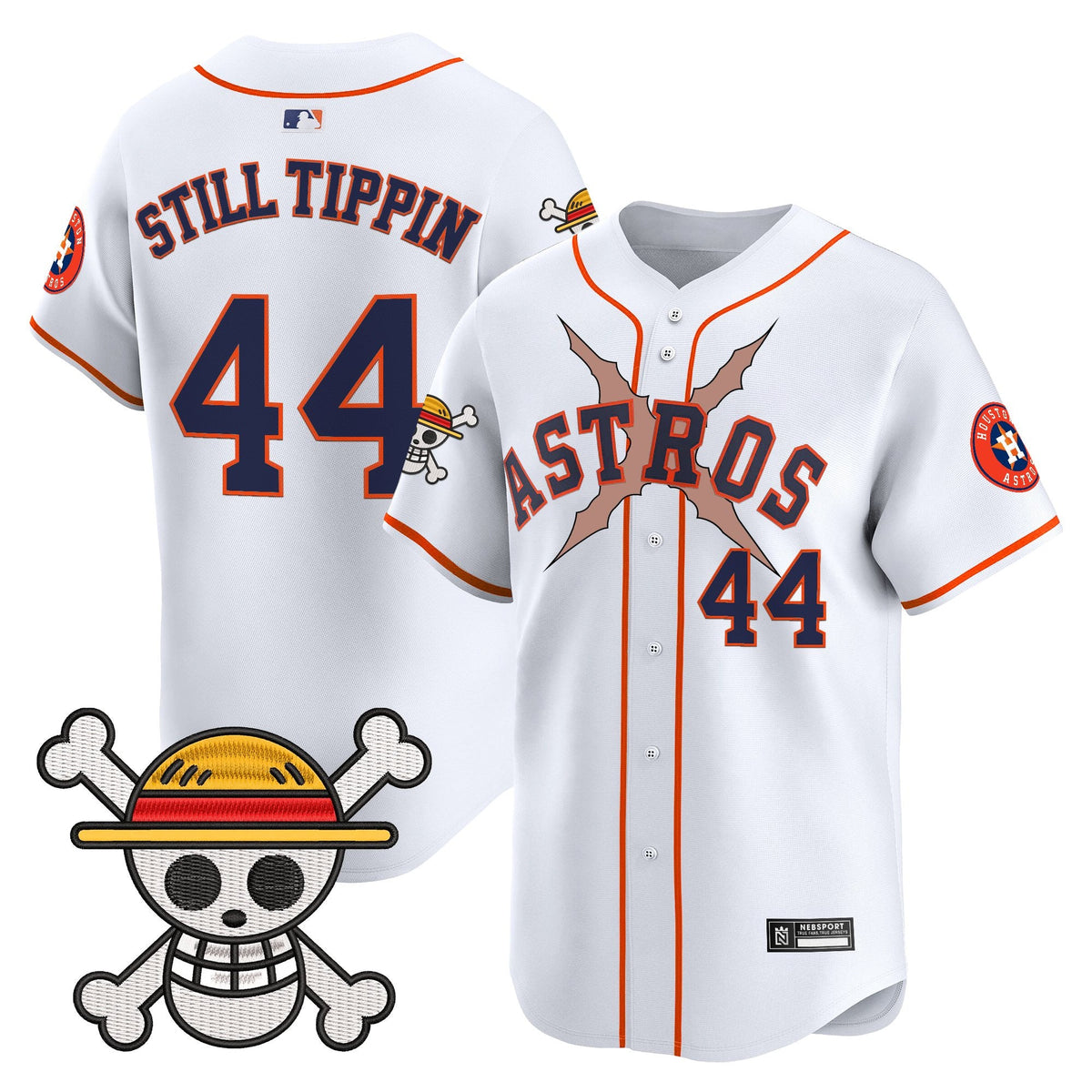 Men's Houston Astros x One Piece 2025 Vapor Premier Limited Jersey - All Stitched