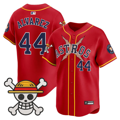 Men's Houston Astros x One Piece 2025 Vapor Premier Limited Jersey - All Stitched