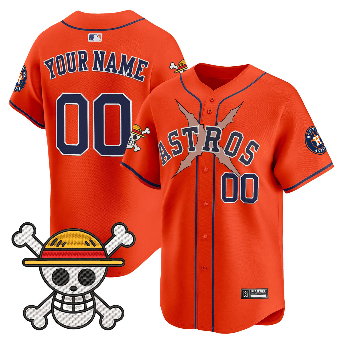 Houston Astros x One Piece 2025 Vapor Premier Limited Custom Jersey - All Stitched