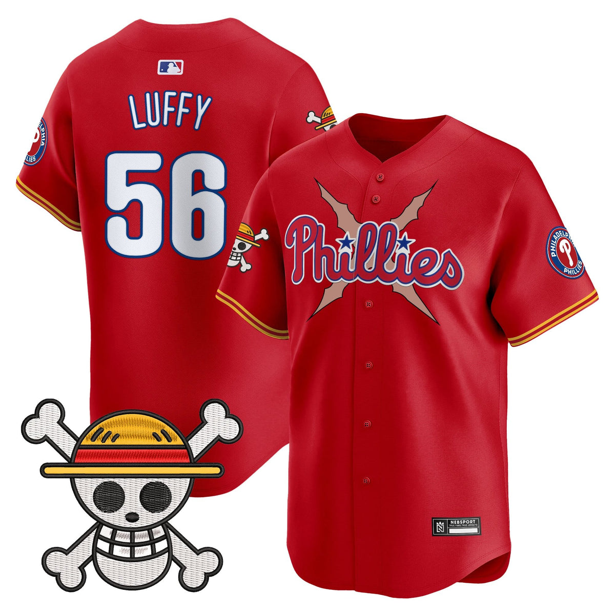 Men's Philadelphia Phillies x One Piece 2025 Vapor Premier Limited Jersey - All Stitched