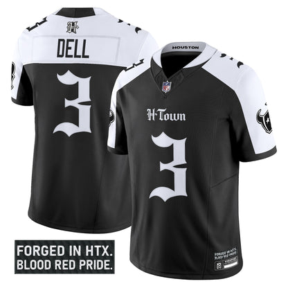 Men's Houston Texans 'Gothic Lone Star Shadows Edition' Vapor Limited Jersey - All Stitched