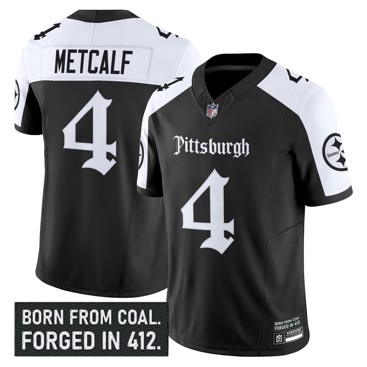 Men's Pittsburgh Steelers 'Gothic Steel City Edition' Vapor Limited Jersey - All Stitched