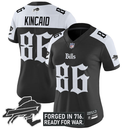 Women's Buffalo Bills 'Gothic Cold Front Edition' Vapor Limited Jersey - All Stitched