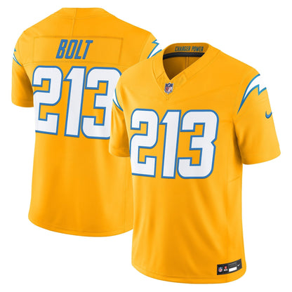 Men's Los Angeles Chargers 2025 Alternate Charger Power Vapor Limited Jersey - All Stitched