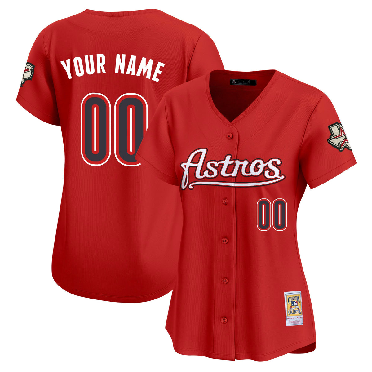Houston Astros Throwback Vapor Premier Limited Custom Jersey - All Stitched
