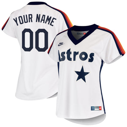 Houston Astros Throwback Vapor Premier Limited Custom Jersey - All Stitched