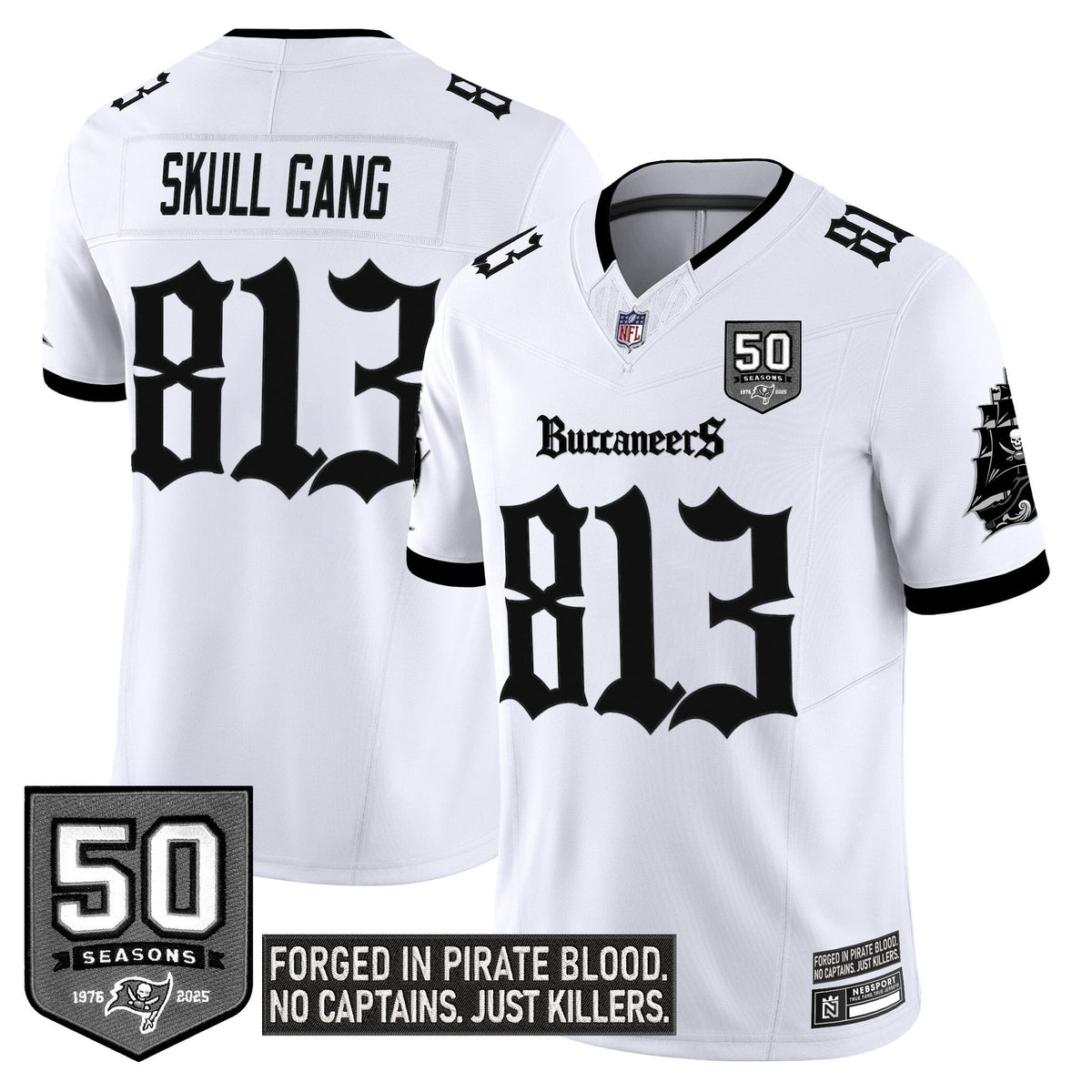 Men's Tampa Bay Buccaneers 'Gothic Pirate Shadows Edition' Limited Jersey - All Stitched