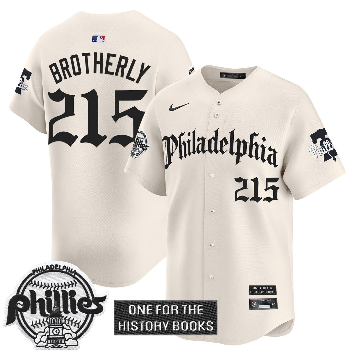 Men's Phillies 'Retro Newspaper Edition' Vapor Premier Limited Jersey - All Stitched
