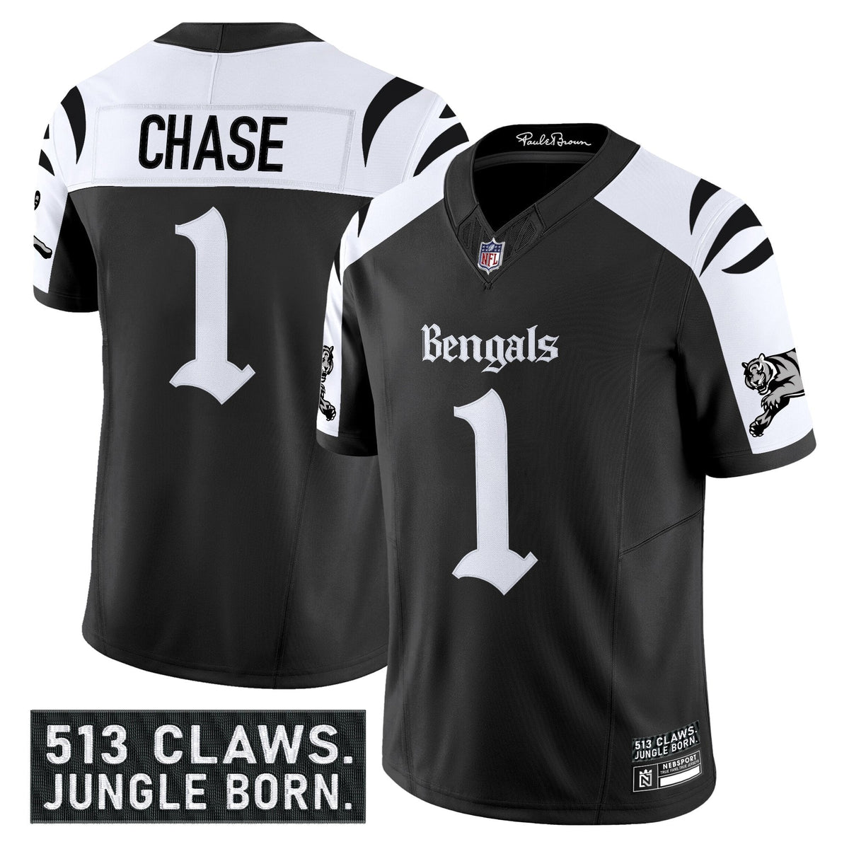 Men's Cincinnati Bengals 'Gothic Jungle Shadows Edition' Vapor Limited Jersey - All Stitched