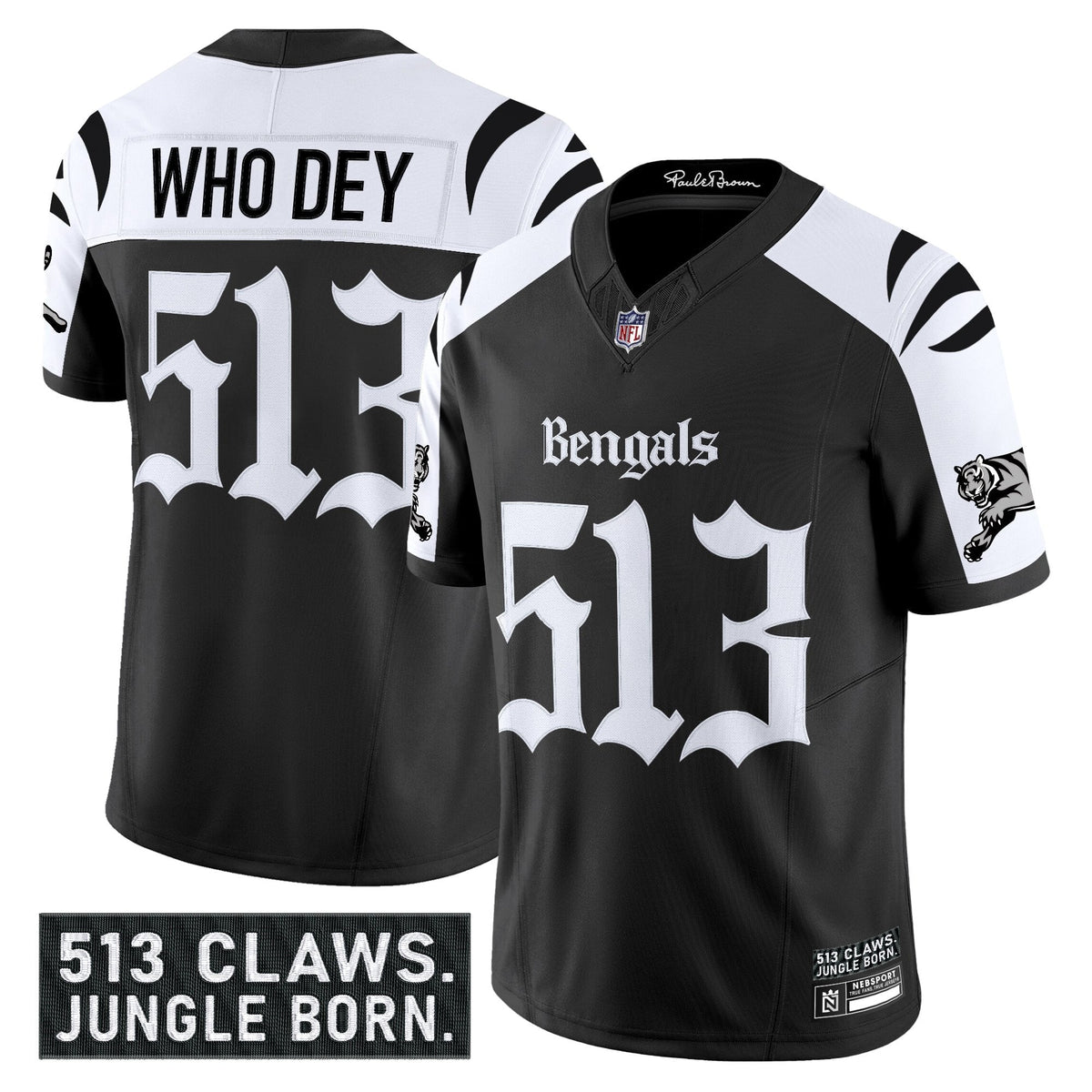 Men's Cincinnati Bengals 'Gothic Jungle Shadows Edition' Vapor Limited Jersey - All Stitched