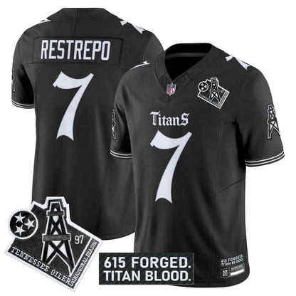 Men's Tennessee Titans 'Titan Gothic Shadows Drop' Vapor Limited Jersey - All Stitched