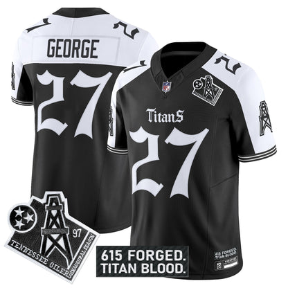 Men's Tennessee Titans 'Titan Gothic Shadows Drop' Vapor Limited Jersey - All Stitched