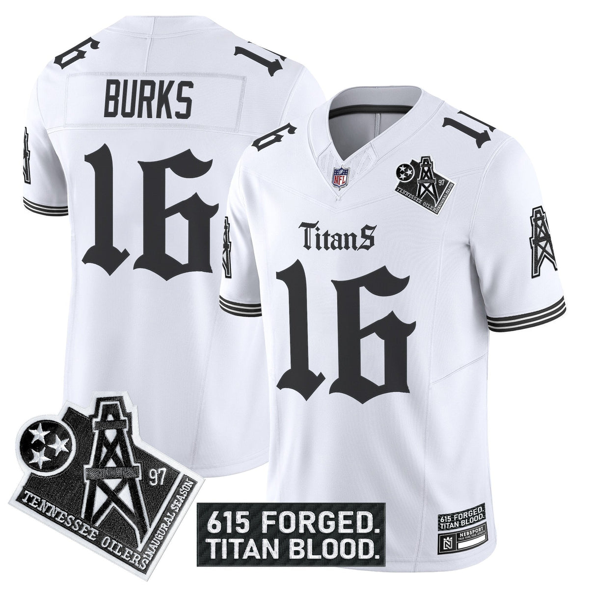 Men's Tennessee Titans 'Titan Gothic Shadows Drop' Vapor Limited Jersey - All Stitched