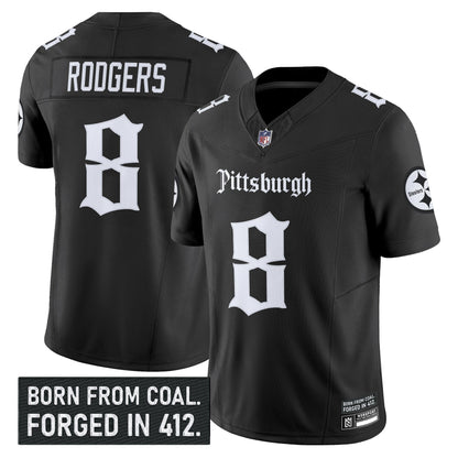 Men's Pittsburgh Steelers 'Gothic Steel City Edition' Vapor Limited Jersey - All Stitched