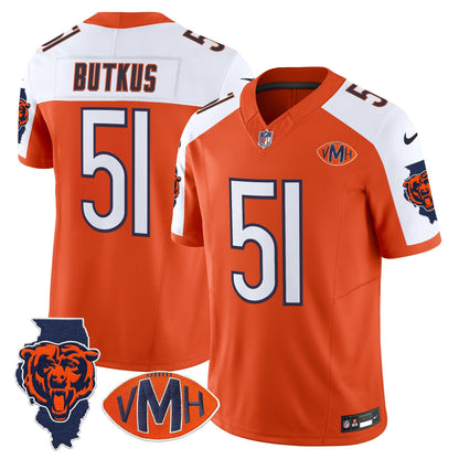 Men's Chicago Bears Virginia McCaskey Memorial Patch Vapor Jersey - All Stitched