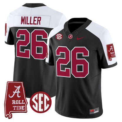Men's Alabama Crimson Tide 2026 Vapor Limited Jersey - Alabama Map - Stitched