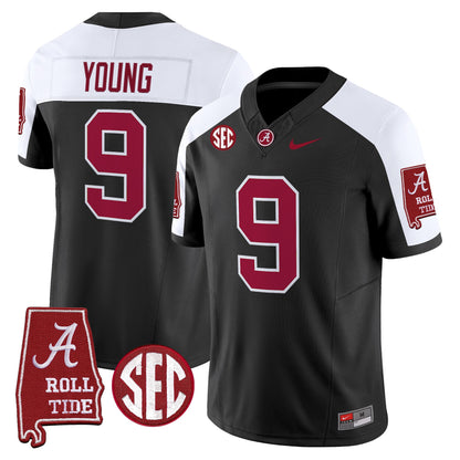 Men's Alabama Crimson Tide 2026 Vapor Limited Jersey - Alabama Map - Stitched