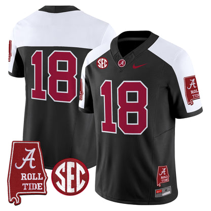 Men's Alabama Crimson Tide 2026 Vapor Limited Jersey - Alabama Map - Stitched