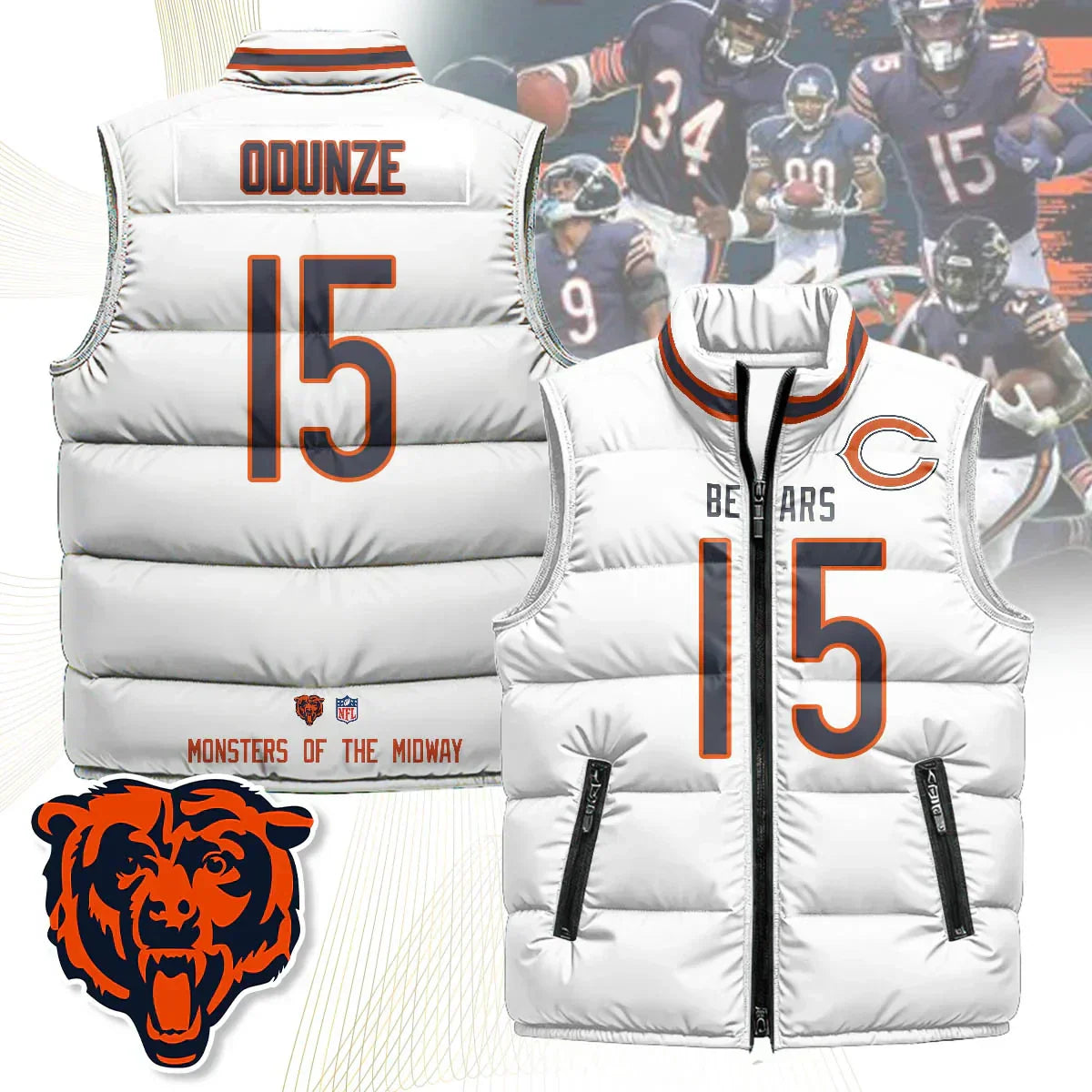 Chicago Bears Unisex Puffer Vest