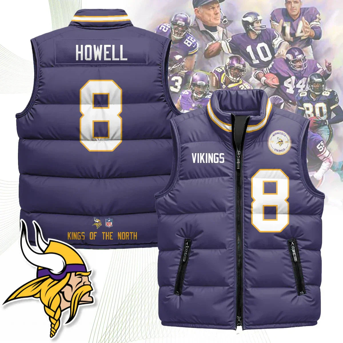 Minnesota Vikings Unisex Puffer Vest