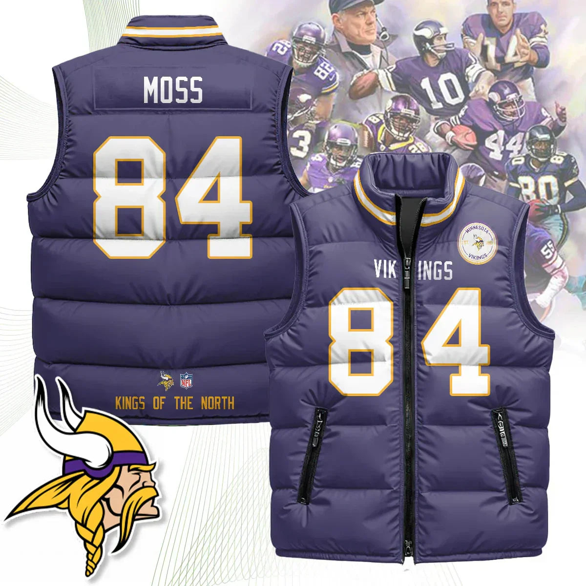 Minnesota Vikings Unisex Puffer Vest