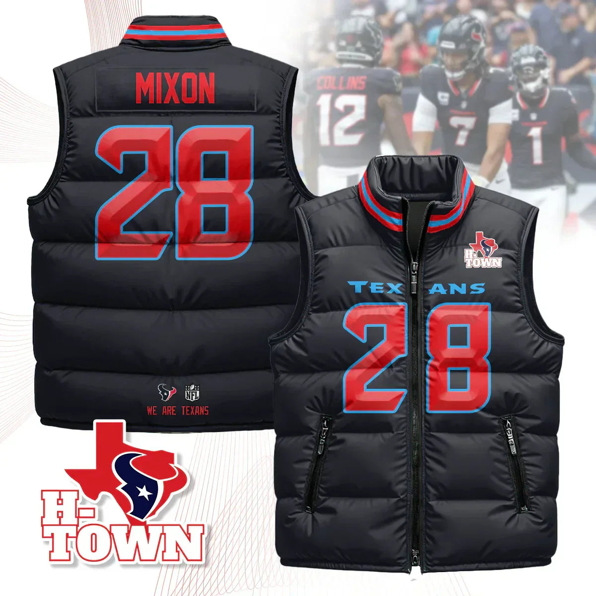 Houston Texans Unisex Puffer Vest